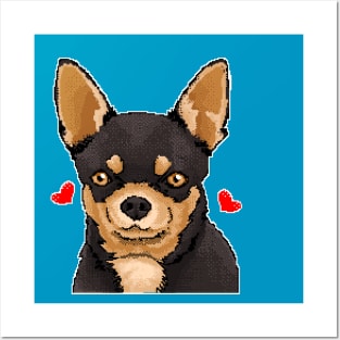 pixel pet collection, chihuahua version Posters and Art